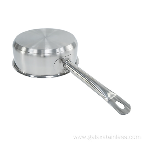 Stainless Steel All-inclusive Frying Pan Single handle pot (composite bottom) Supplier